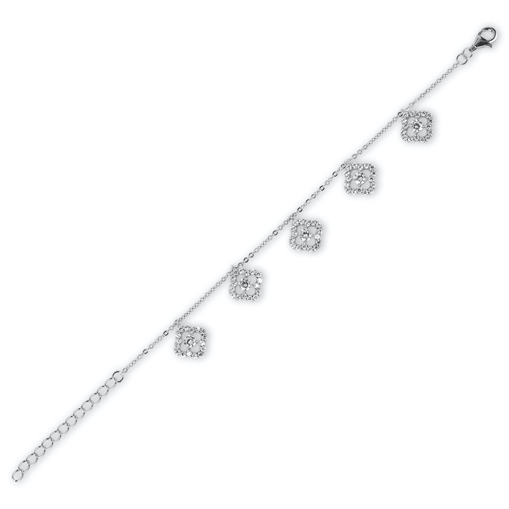 Clover Shape Stylish Transparent Bracelet